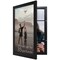 Americanflat Quick-Change Photo Storage Display Frame - Store up to 35 Pictures at Once with Elastic Strap Storage - Shatter Resistant Glass - Hanging Hardware - Includes Easel - Black
